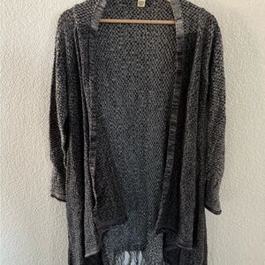 Love By Design Heather Gray Open Cardigan